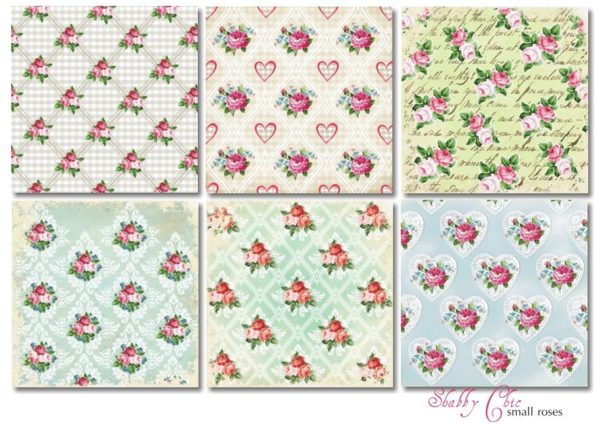Paberiplokk Shabby Chic Small Roses - Image 2