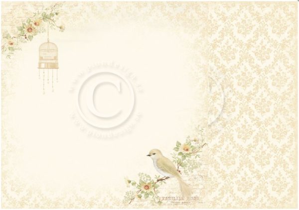 Pion Design kahepoolne dekoratiivpaber Perching Bird